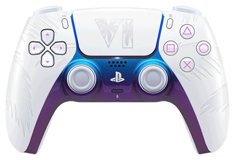 Manette DualSense édition limitée Grand Theft Auto VI Blanc, vue de face